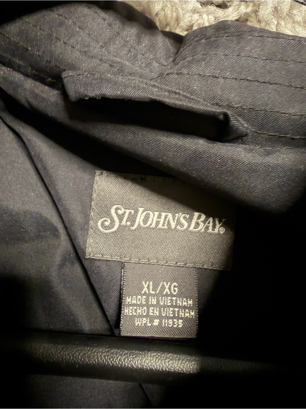 St. John’s Bay Black Zip Jacket - Picture 4 of 4